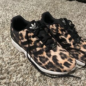 Womens cheetah adidas shoes